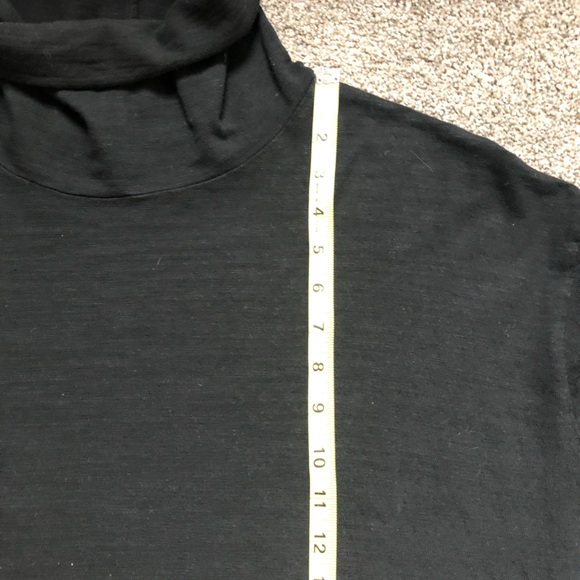 CP Shades Alla Turtleneck Knit Midi Dress in Black Cotton Size Medium - Picture 14 of 16